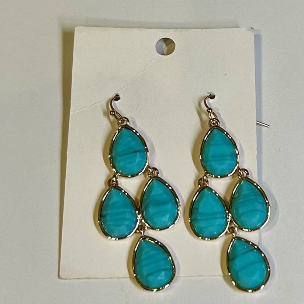 Turquoise Earrings from Nordstrom- NWT (new not on original tag) - Picture 2 of 2